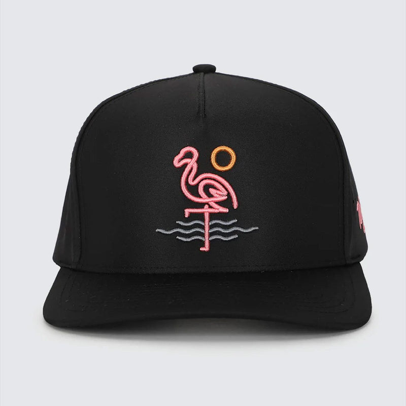 Load image into Gallery viewer, Waggle Flamingo Bay Snapback Hat
