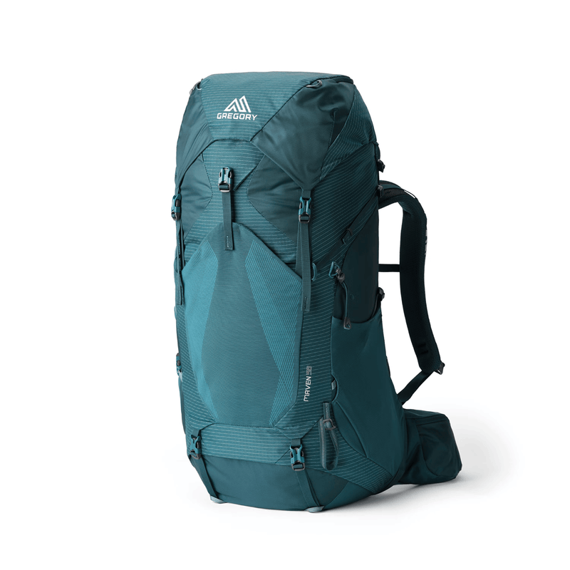 Load image into Gallery viewer, Teal backpack withGregory logo on a white background