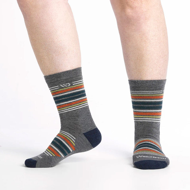 Load image into Gallery viewer, Wide Open by Darn Tough Men's Multi Stripe Midweight Micro Crew Sock