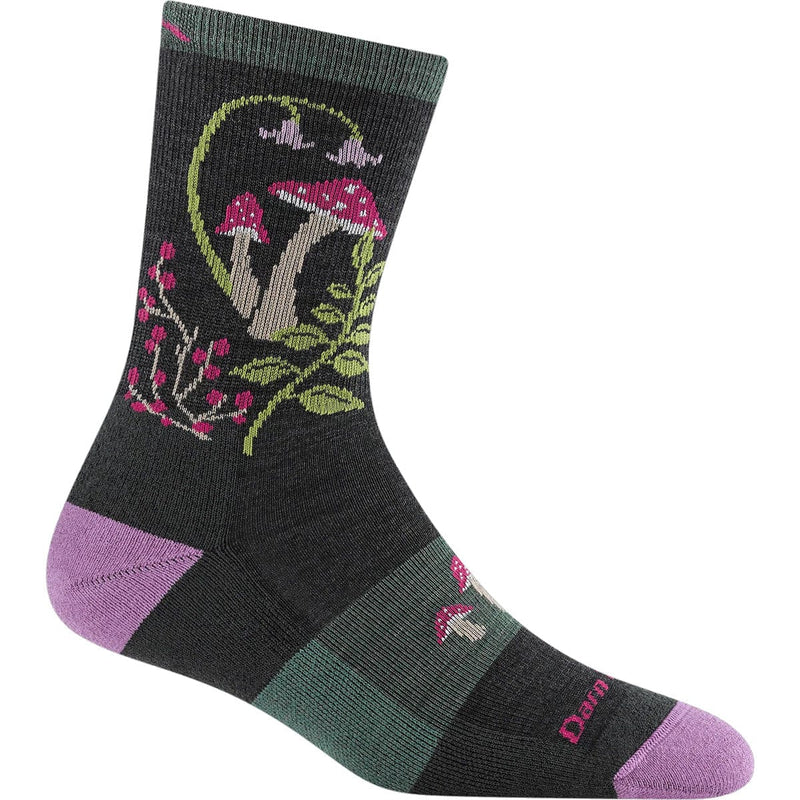 Load image into Gallery viewer, Darn Tough Women's Mellow Mushrooms Micro Crew Lightweight With Cushion Sock