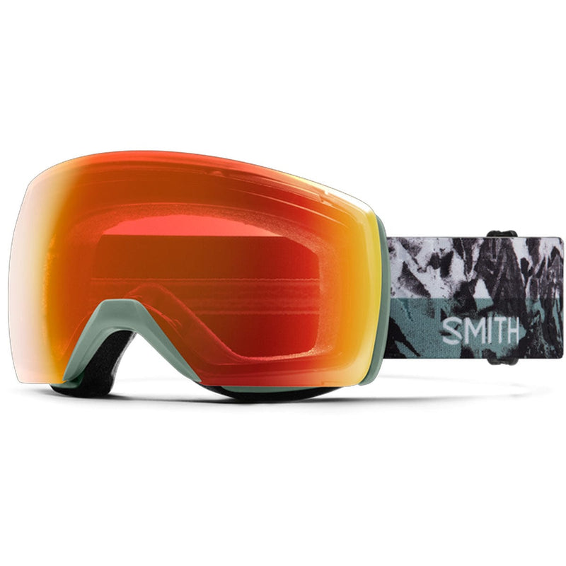 Load image into Gallery viewer, Smith Skyline XL Sage Brush Paste Up/ChromaPop Everyday Red Mirror Snow Goggles