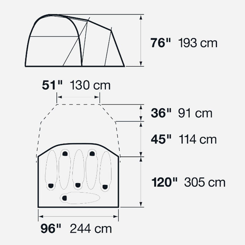 Load image into Gallery viewer, The North Face Wawona 6 Person Tent