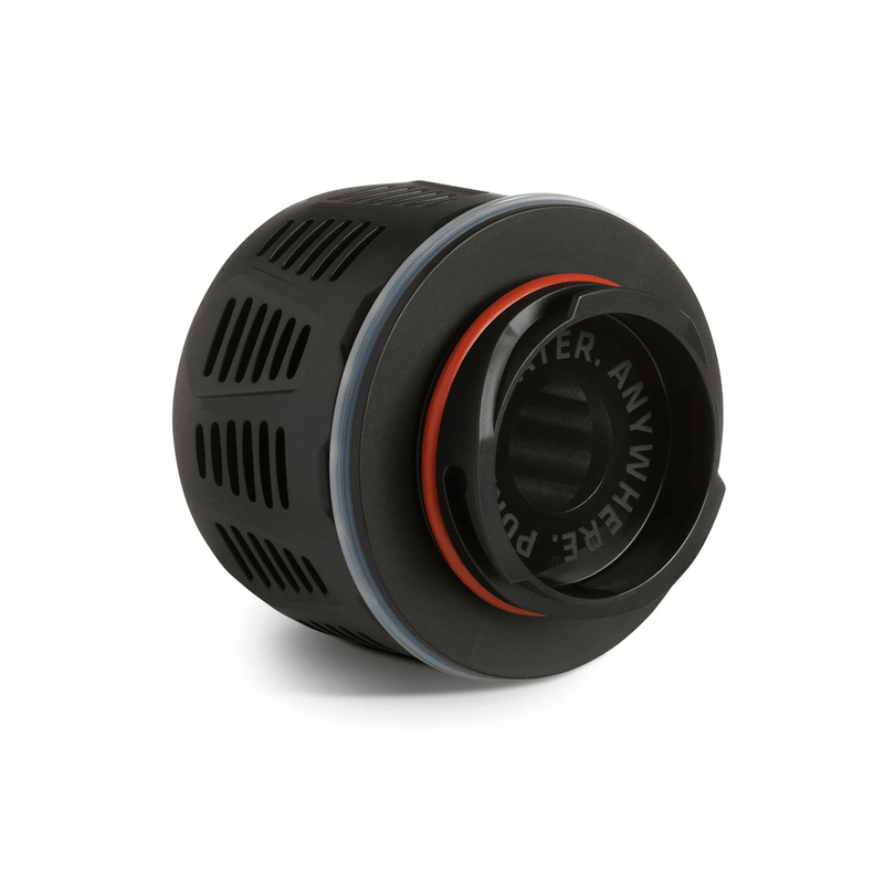 Load image into Gallery viewer, Black cylindrical product with text on a white background