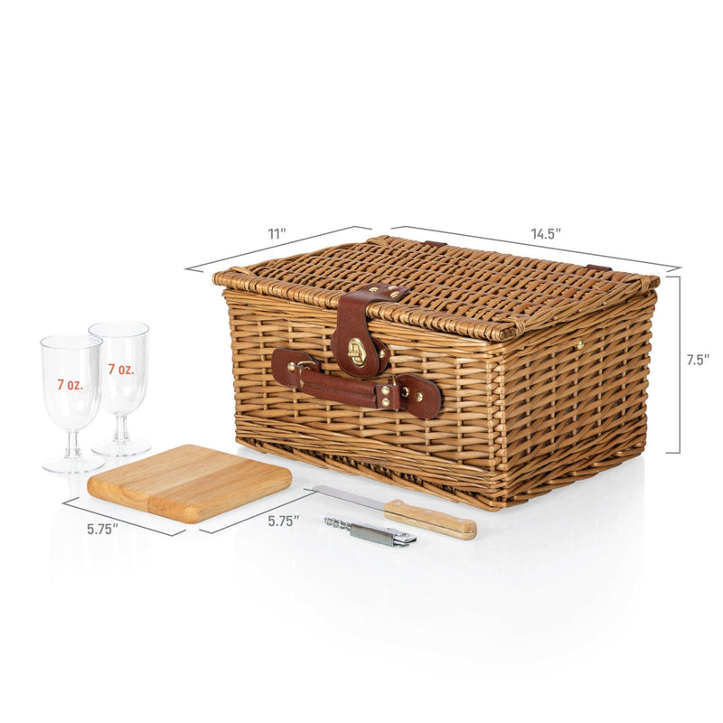 Load image into Gallery viewer, Classic Wine & Cheese Picnic Basket by Picnic Time Family of Brands