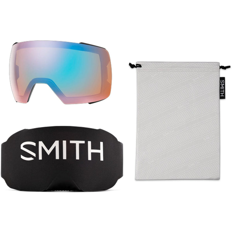 Load image into Gallery viewer, Smith I/O Mag XL Photochromic Black/ChromaPop Pro Photochromic Gold Mirror/Chromapop Storm Blue Sensor Mirror Snow Goggles