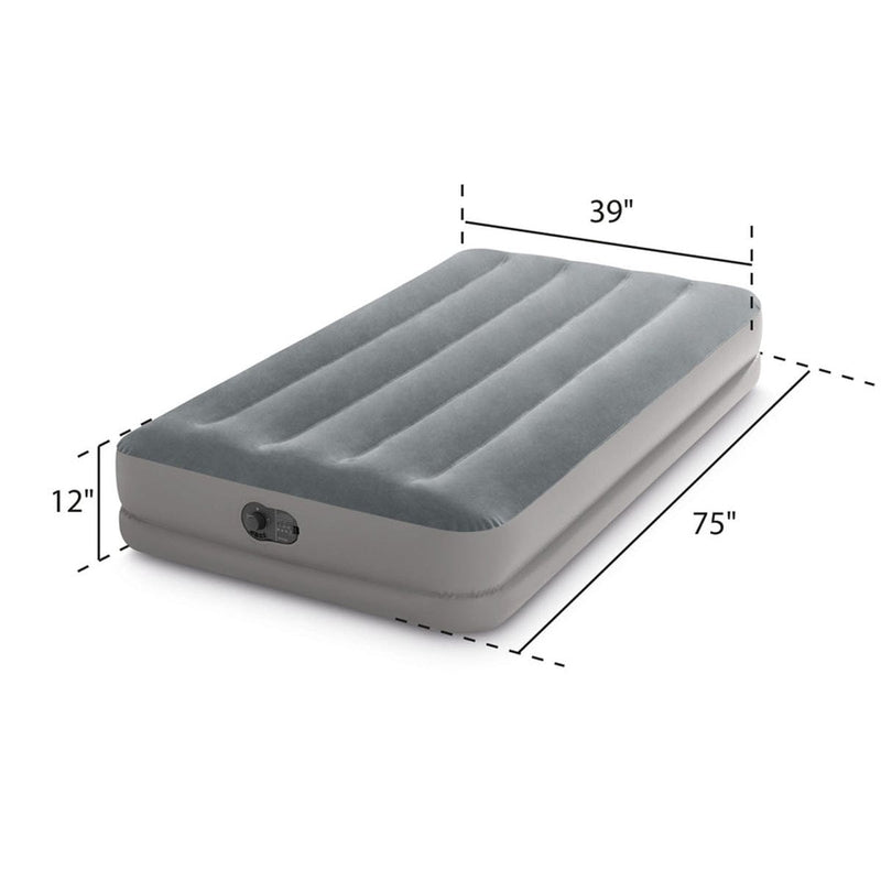 Load image into Gallery viewer, Intex Twin DuraBeam Prestige Airbed w/ Fastfill USB Pump