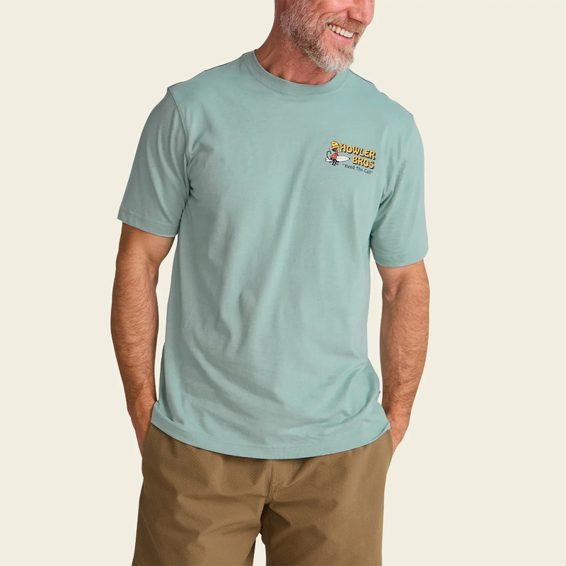Load image into Gallery viewer, Howler Brothers Blended T-Shirt - El Monito Surfs-Riviera Blue