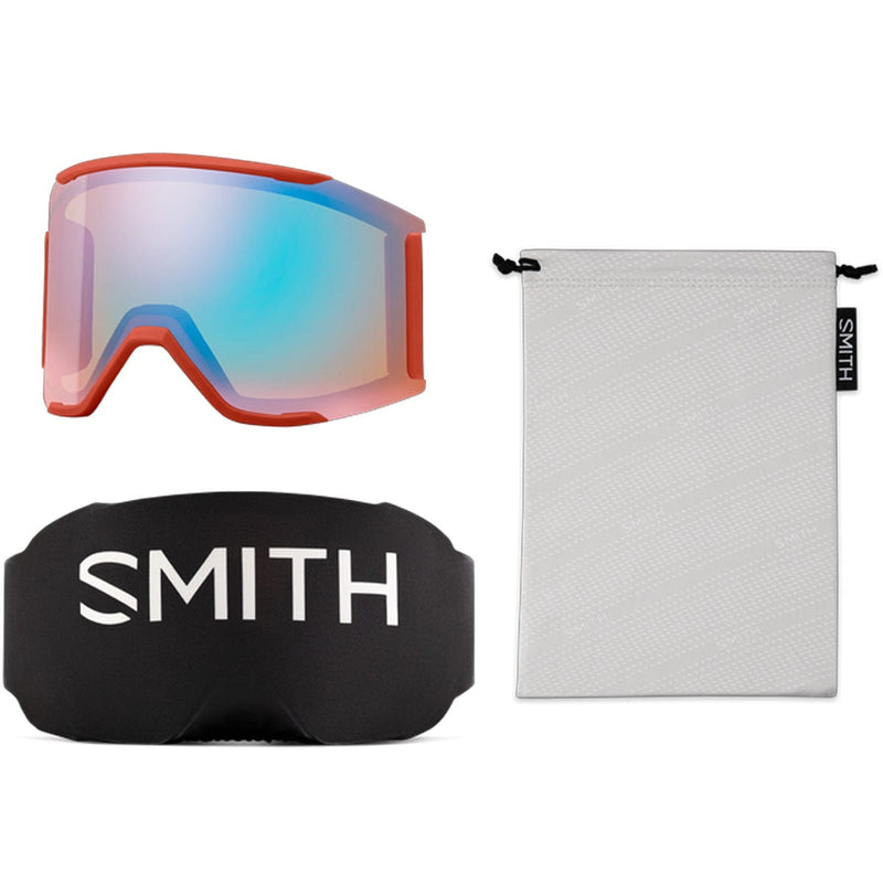 Load image into Gallery viewer, Smith Squad Mag Rust/ChromaPop Sun Black Gold Mirror/Chromapop Storm Blue Sensor Mirror Snow Goggles