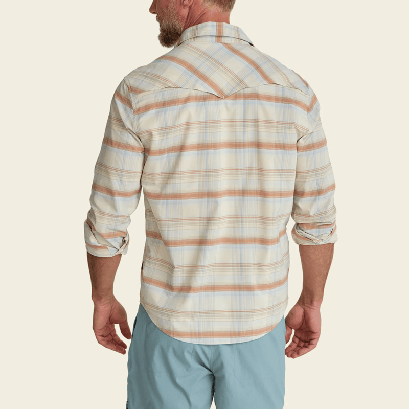 Load image into Gallery viewer, Howler Brothers H Bar B Tech Longsleeve - Cameron Plaid / Cream