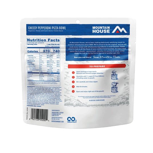 Mountain House Cheesy Pepperoni Pizza Bowl