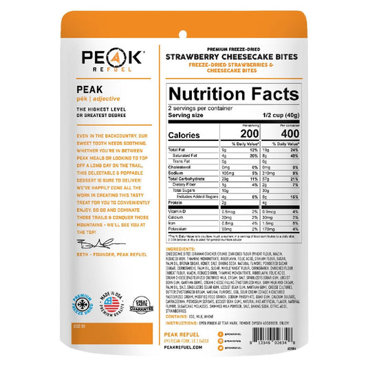 Peak Refuel Strawberry Cheesecake Bites