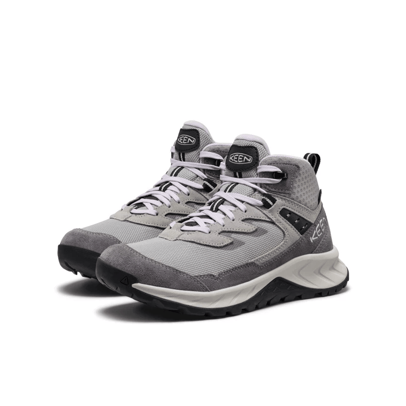 Load image into Gallery viewer, Gray sneakers with white soles on a white background