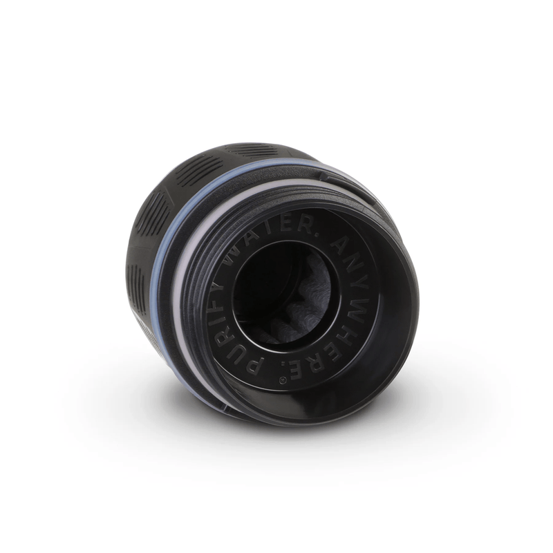 Load image into Gallery viewer, Black water filter on a white background