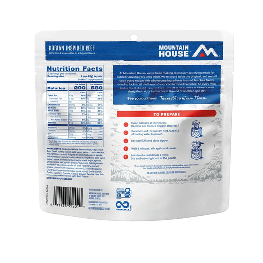 Mountain House Korean Inspired Beef in Bulgogi Sauce