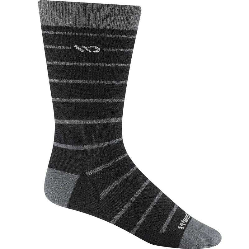 Load image into Gallery viewer, Wide Open by Darn Tough Men's Horizontal Pinstripe Lightweight Crew Sock