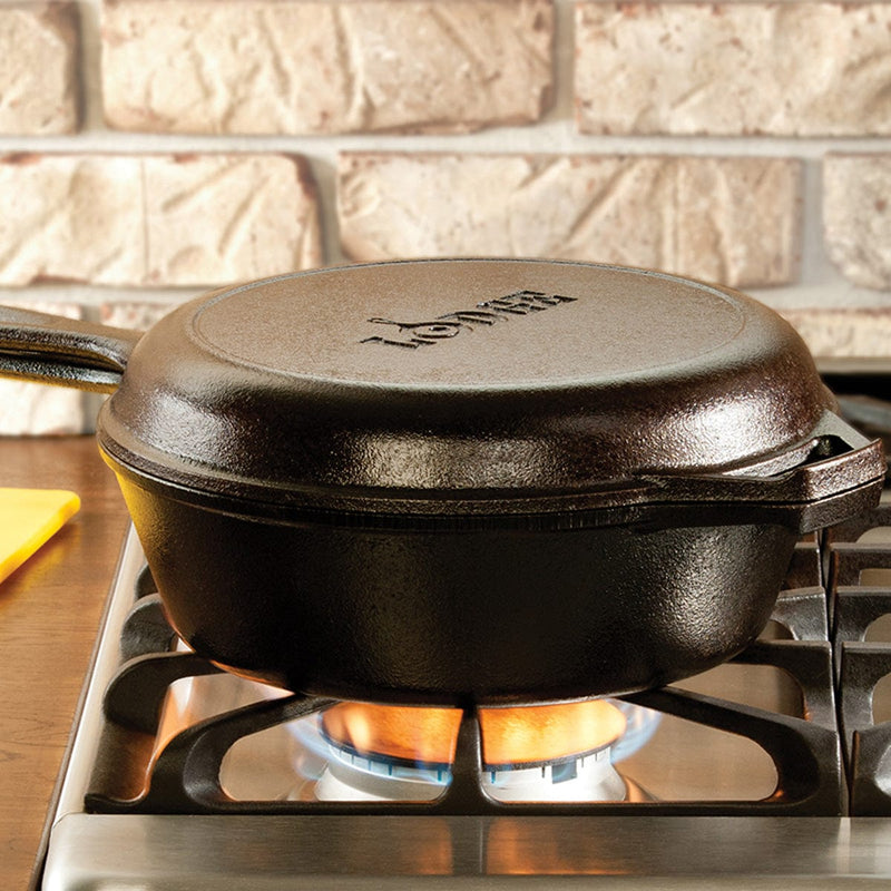 Load image into Gallery viewer, Lodge Cast Iron 3.2 Quart Cast Iron Combo Cooker