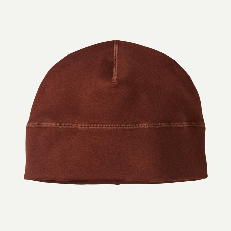 Load image into Gallery viewer, Brownish/redish beanie hat on a light gray background