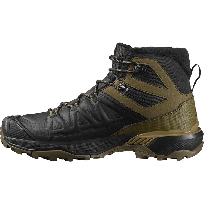 Load image into Gallery viewer, Black and brown hiking boot on a white background