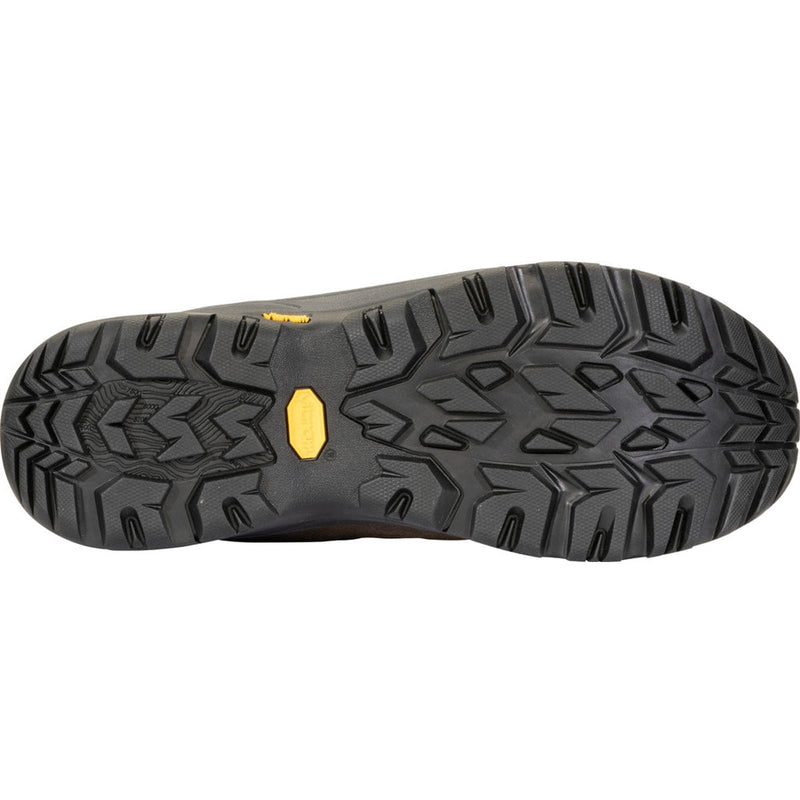 Load image into Gallery viewer, Close-up of a black shoe sole with tread pattern on a white background