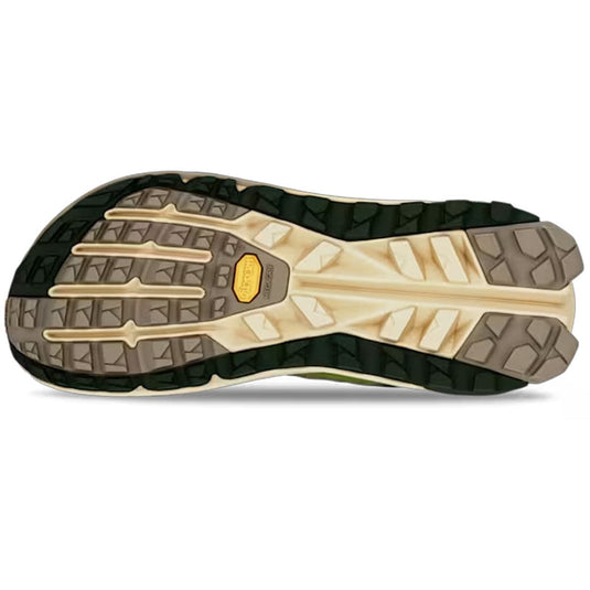 Close-up of a shoe sole with tread pattern on a white background