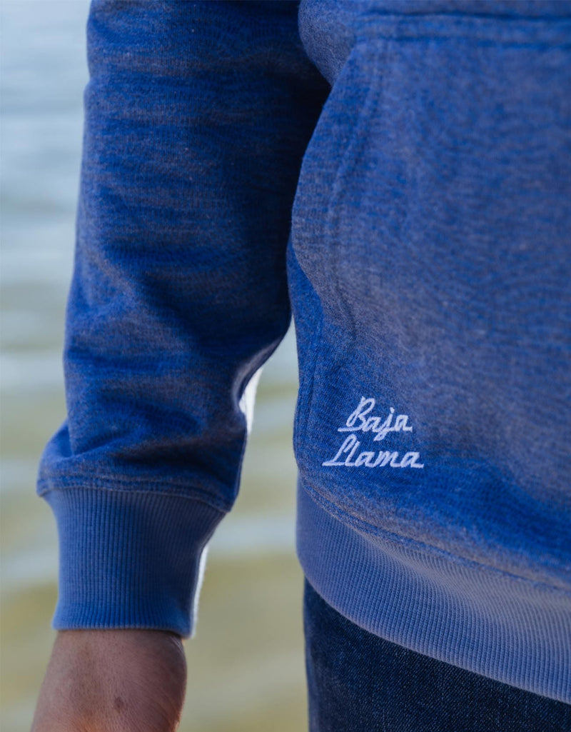 Load image into Gallery viewer, CATFISHED ORGANIC COTTON HOODIE - BLUE by Bajallama