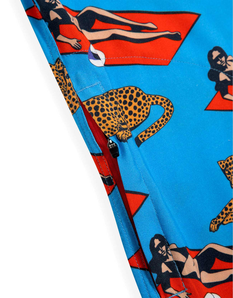 Load image into Gallery viewer, PURRFECT WOMAN - BLUE NIGHTHAWK™ BUTTON UP by Bajallama