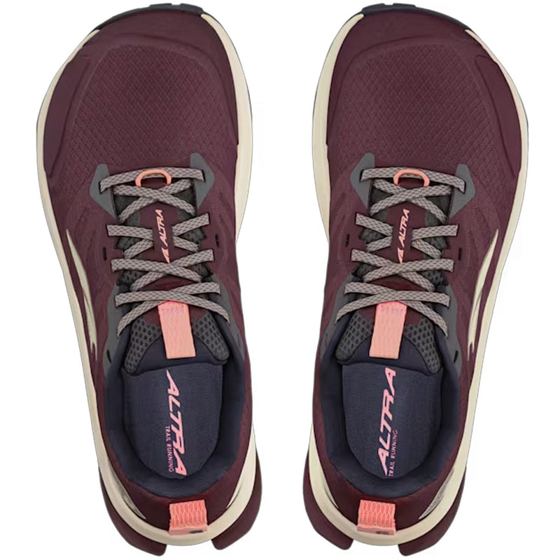 Load image into Gallery viewer, Maroon running shoes with gray and pink accents on a white background