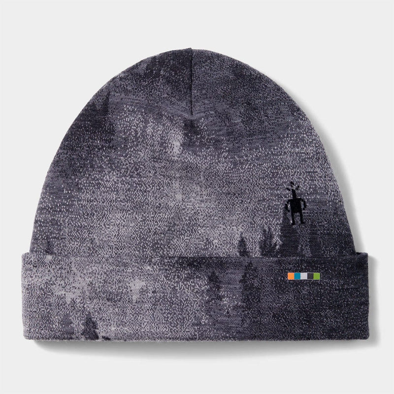 Load image into Gallery viewer, Gray beanie with a pattern on a light gray background