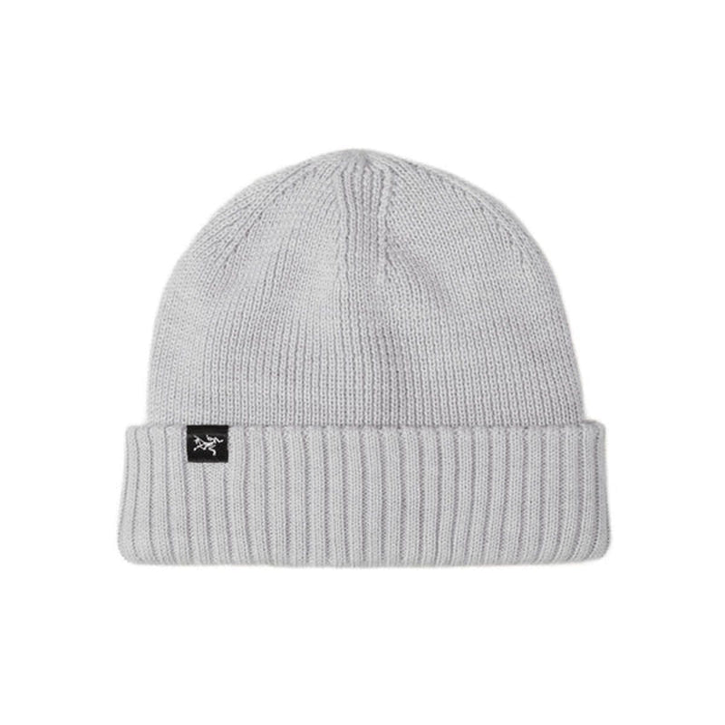 Load image into Gallery viewer, Gray beanie with a brand logo on a white background