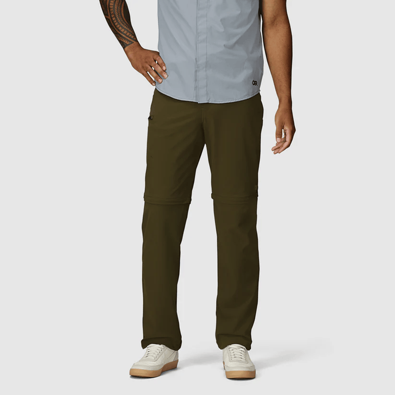 Load image into Gallery viewer, Person wearing olive green pants on a white background