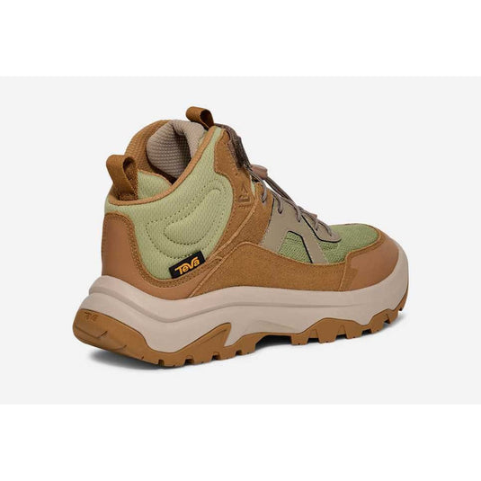 Brown and beige sneaker with visible Teva logo on a white background