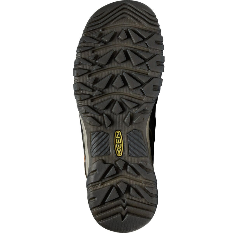 Load image into Gallery viewer, Close-up of a hiking boot sole with brand logo on a white background
