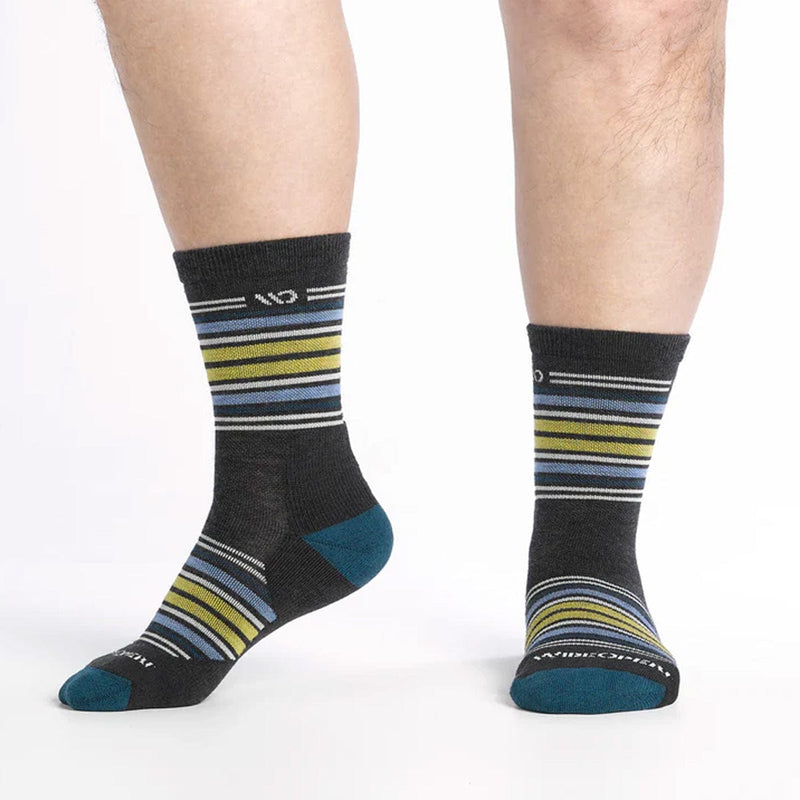 Load image into Gallery viewer, Wide Open by Darn Tough Men's Multi Stripe Midweight Micro Crew Sock