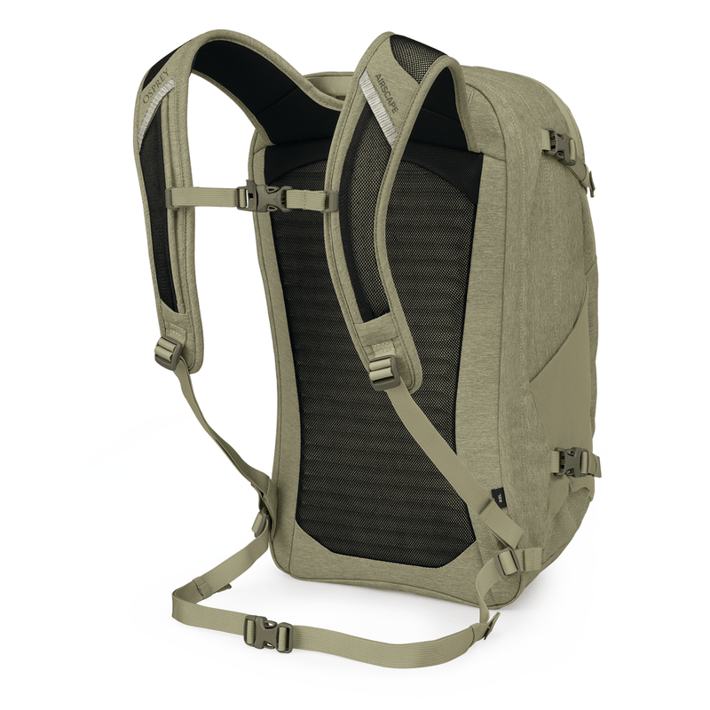 Load image into Gallery viewer, Green backpack with black accents on a white background