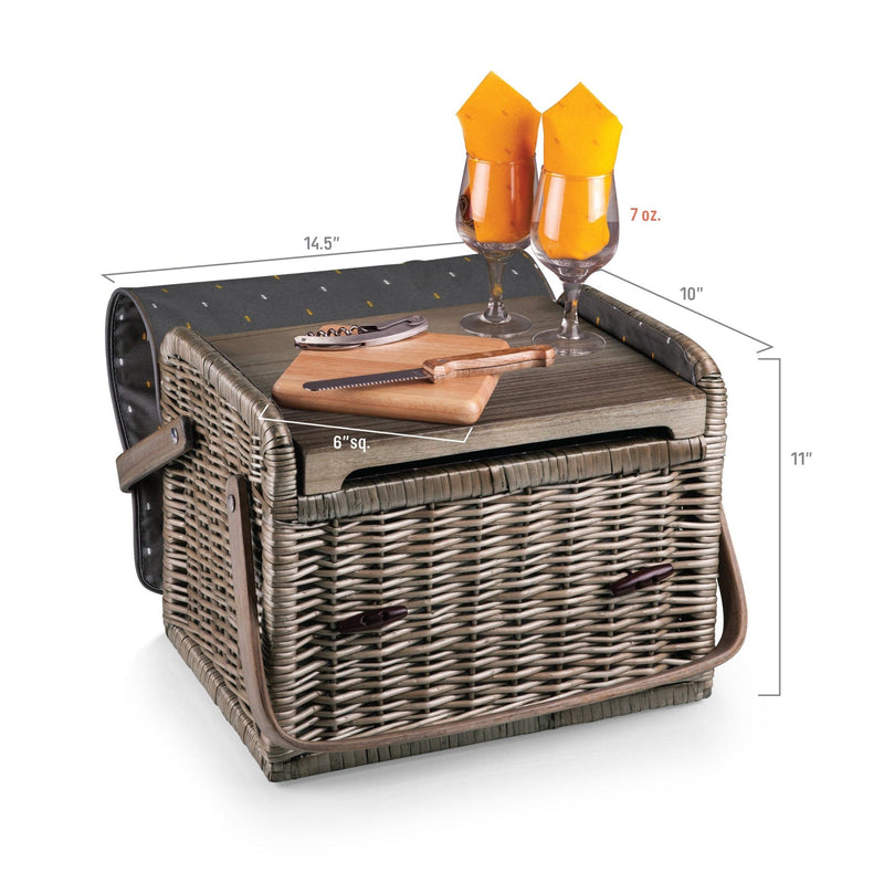 Load image into Gallery viewer, Kabrio Wine & Cheese Picnic Basket by Picnic Time Family of Brands