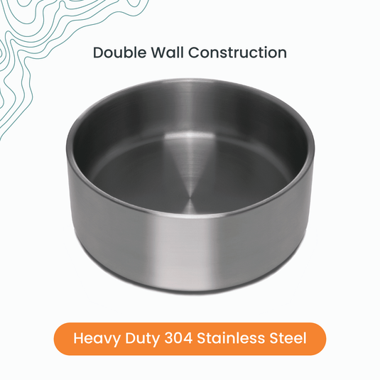 Stainless Steel Dog Bowl by 4Knines®