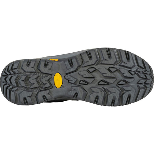 Close-up of a shoe sole with a textured pattern on a white background