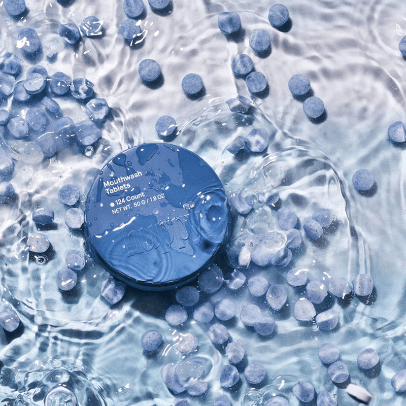 Load image into Gallery viewer, Huppy Cool Mint & Fluoride-Free Mouthwash Tablets Alcohol-Free