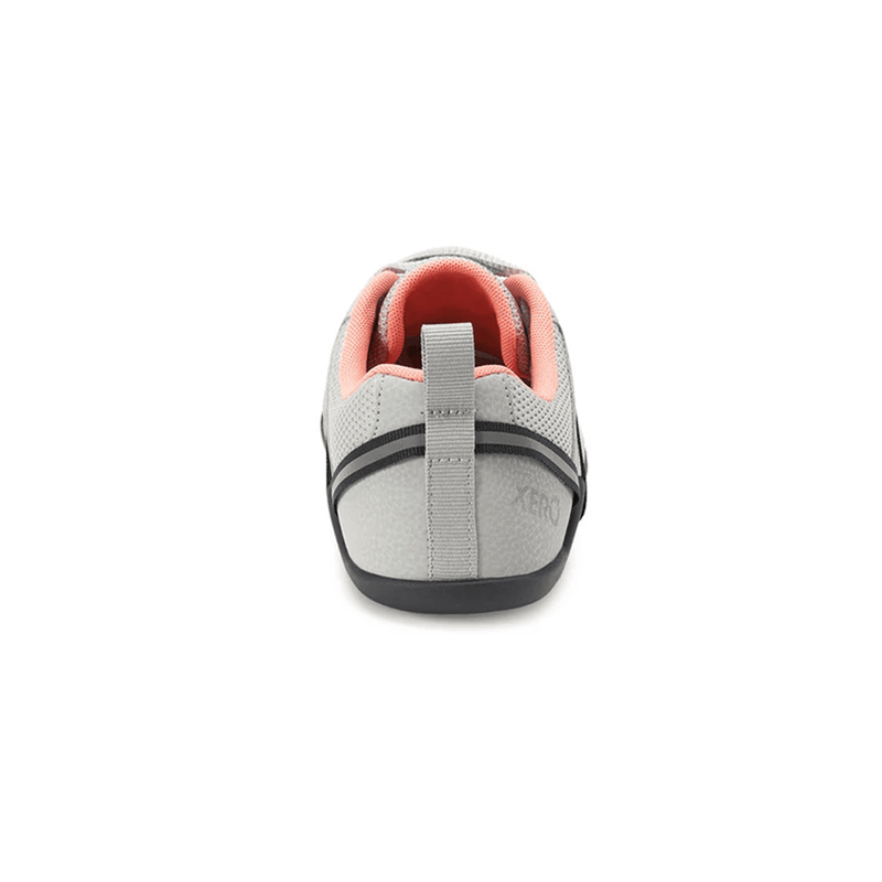 Load image into Gallery viewer, Gray and pink shoe with a visible brand logo on a white background