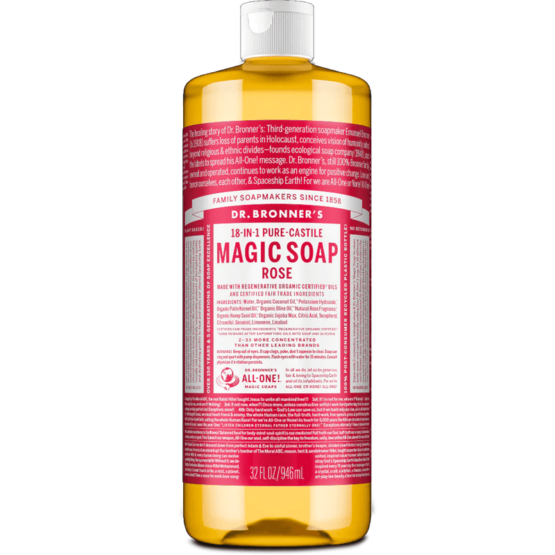Load image into Gallery viewer, Dr. Bronner's Magic Soap bottle with a red label on a white background