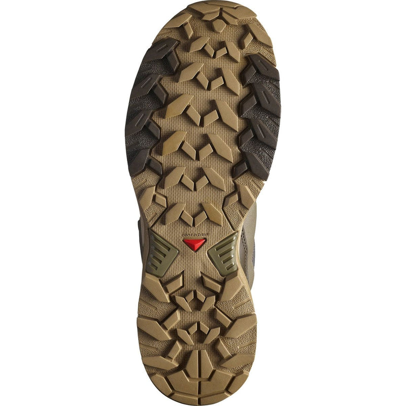 Load image into Gallery viewer, Close-up of a hiking shoe sole with brand logo on a white background