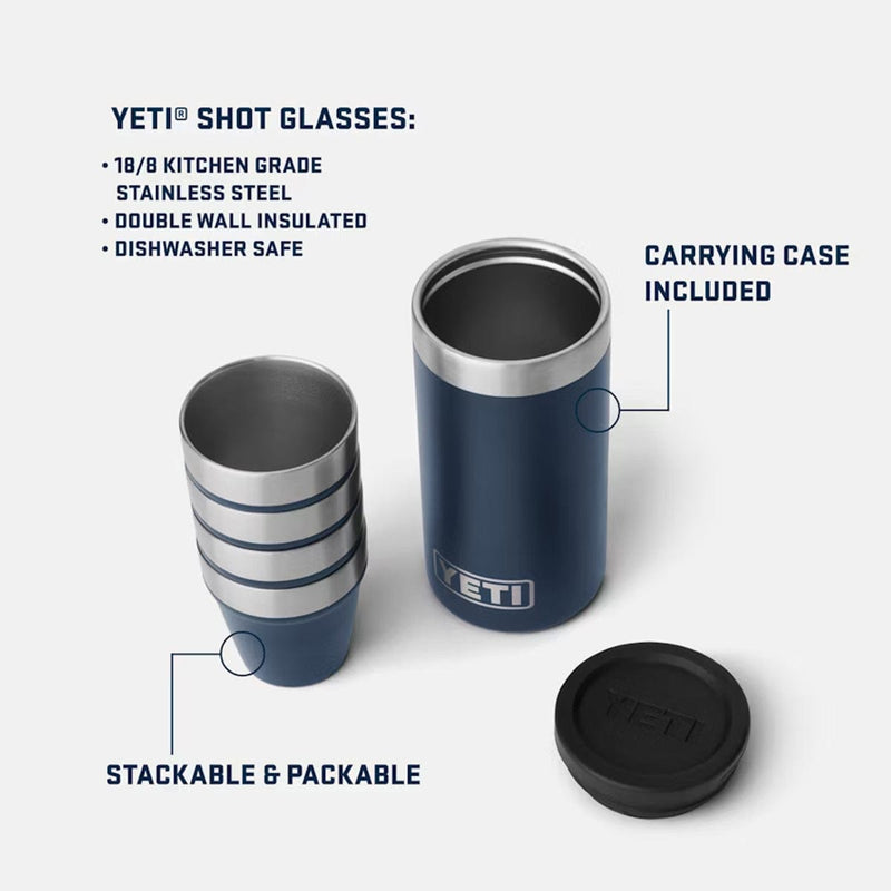 Load image into Gallery viewer, YETI Shot Glasses & Case