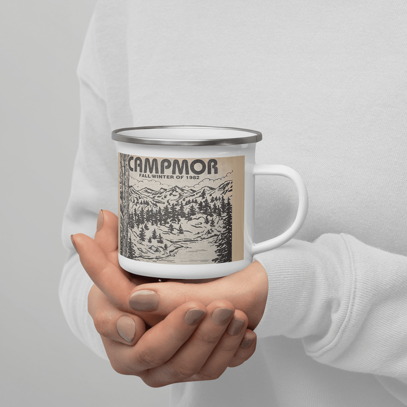 Load image into Gallery viewer, Campmor 1982 Catalog Enamel Mug
