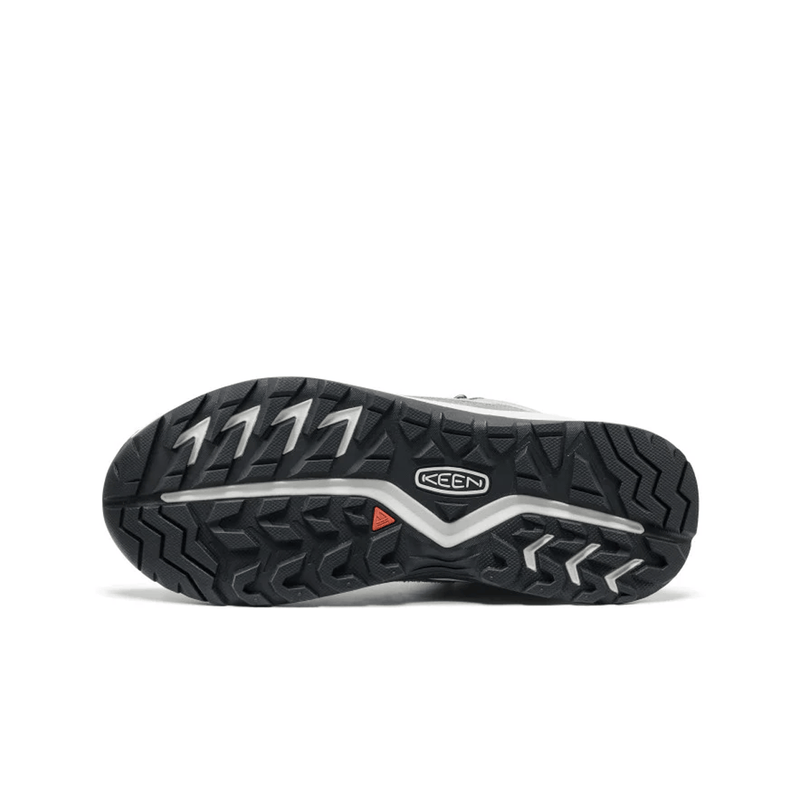 Load image into Gallery viewer, Black and gray shoe sole with Keen logo on a white background