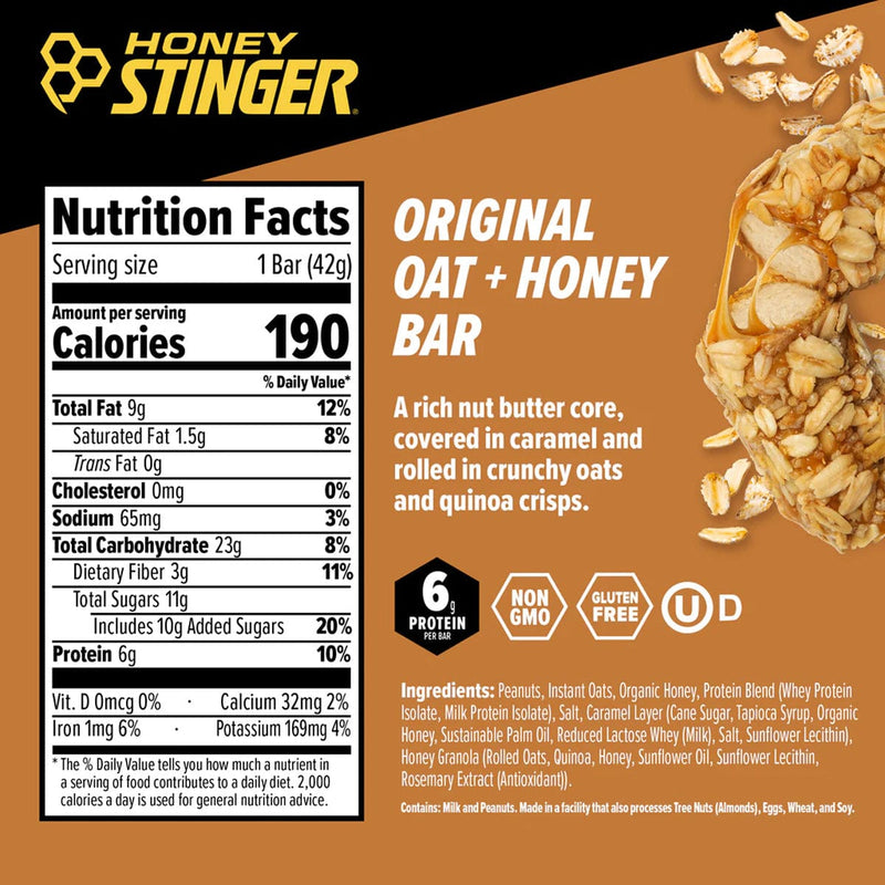 Load image into Gallery viewer, Honey Stinger Honey + Oats Original Bar