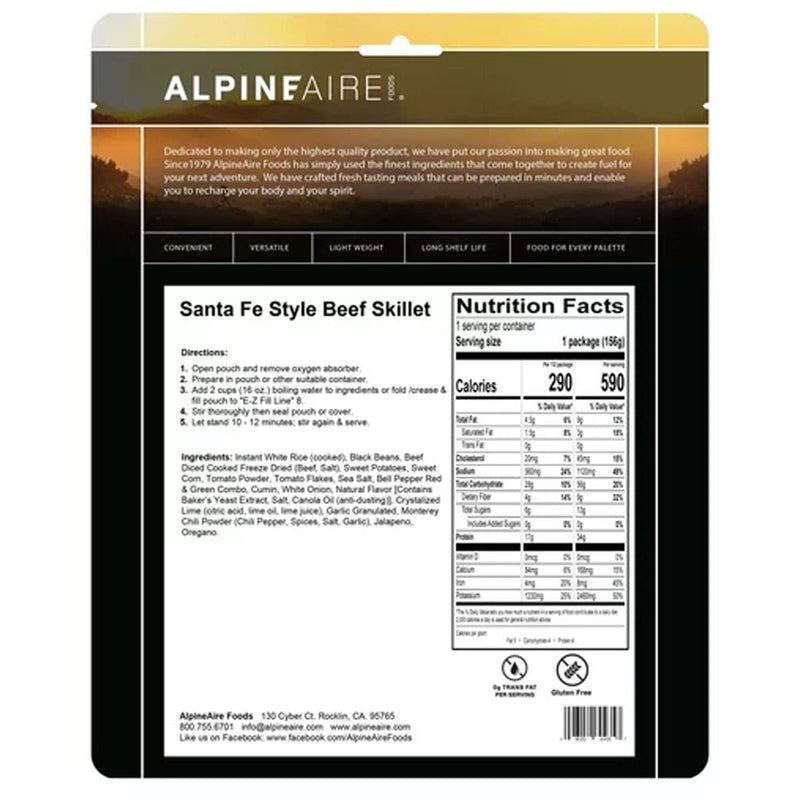 Load image into Gallery viewer, AlpineAire Santa Fe Beef Skillet
