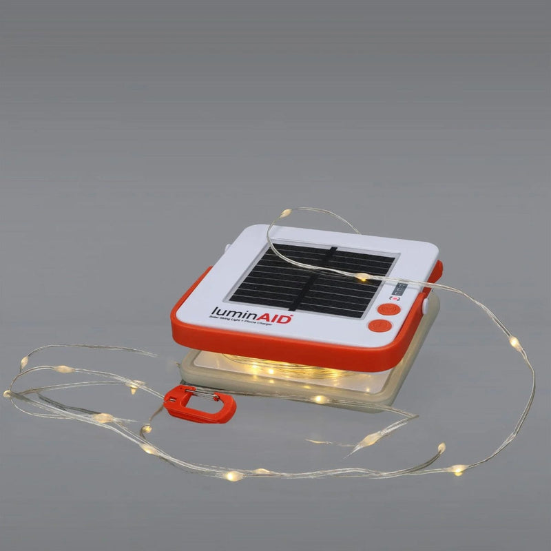 Load image into Gallery viewer, LuminAID Solar String Light with Phone Charger