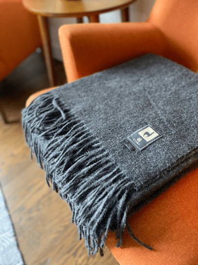 Load image into Gallery viewer, Alpaca Wool Throw Blanket - Solid Colors by Alpaca Threadz