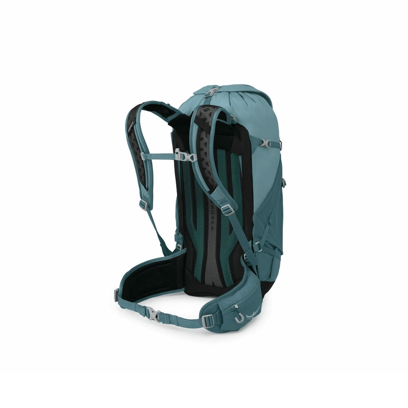 Load image into Gallery viewer, Teal backpack on a white background