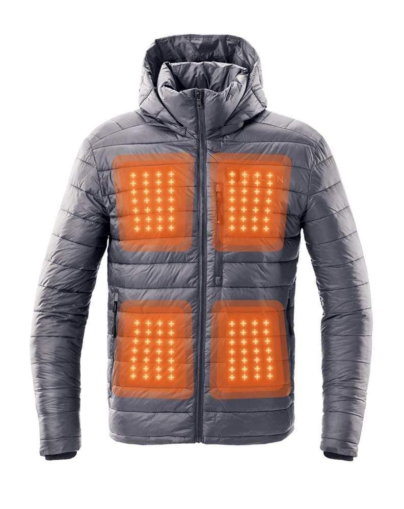Load image into Gallery viewer, Phantom Men’s Heated Jacket Grey by Kelvin Coats
